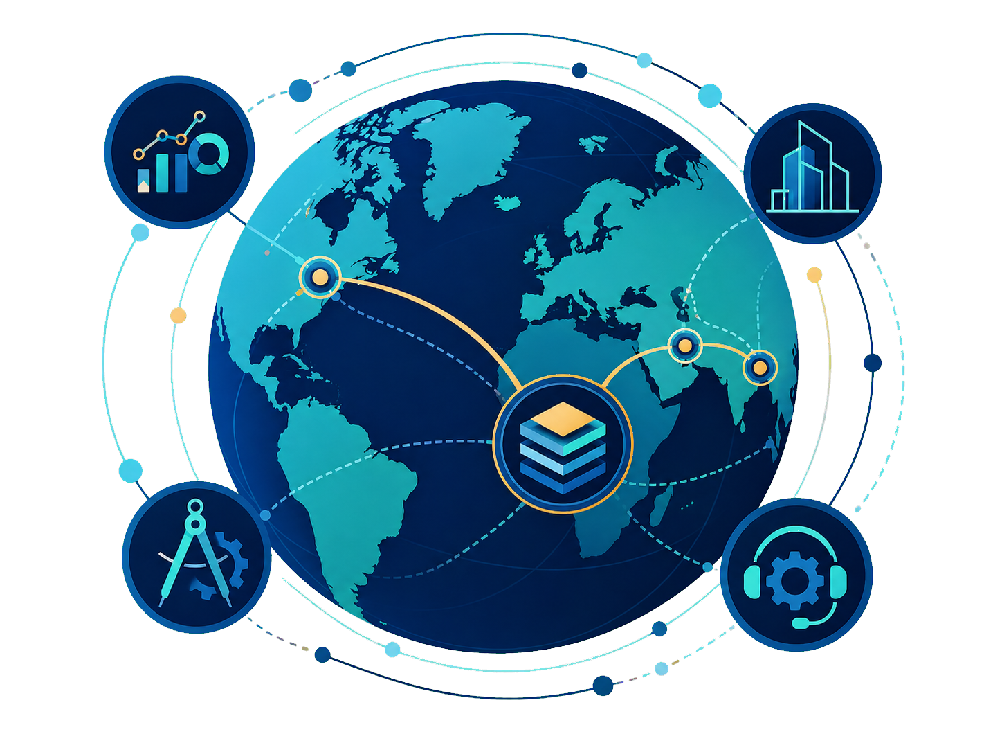 Adaptable technology delivery for organisations working across different markets and operating environments